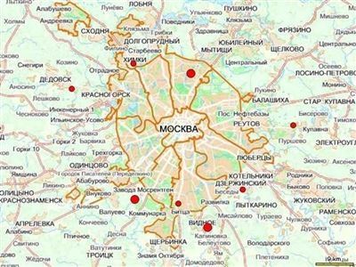 Карта – основа поиска прописки в Москве