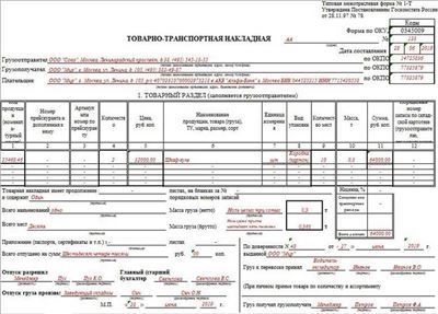 Как правильно заполнить товарно-транспортную накладную (ТТН): шаблон, правила и примеры заполнения, оформление и порядок доставки в России