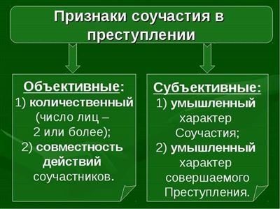 Сговор на совершение преступления